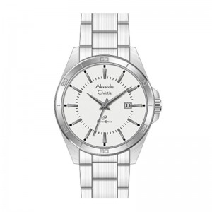 Alexandre Christie AC 1011 Silver White Steel Man MDBSSSLBA